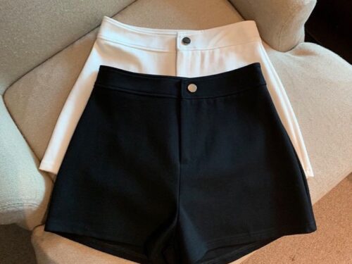 Quần Short Nữ Cạp Cao Chất Umi Co Giãn Cúc Cài Khóa Giữa_m628