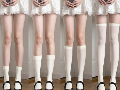Tất nữ màu trơn lolita Jengiang cosplay phong cách học sinh Nhật Bản